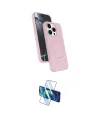 ieg™ iPhone 15 Pro Max Kılıf İz Işık Koleksiyonu - Siyah 3D Antistatik Seramik Nano Ekran Koruyucu