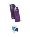 ieg™ iPhone 15 Pro Max Kılıf İz Işık Koleksiyonu - Siyah 3D Antistatik Seramik Nano Ekran Koruyucu