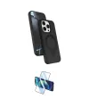 ieg™ iPhone 15 Pro Max Kılıf İz Işık Koleksiyonu - Siyah 3D Antistatik Seramik Nano Ekran Koruyucu