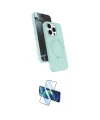 ieg™ iPhone 15 Pro Max Kılıf İz Işık Koleksiyonu - Siyah 3D Antistatik Seramik Nano Ekran Koruyucu