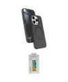 ieg™ iPhone 15 Pro Max Kılıf İz Işık Koleksiyonu - Siyah Polymer Nano Ekran Koruyucu