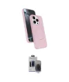 ieg™ iPhone 15 Pro Max Kılıf İz Işık Koleksiyonu - Siyah Vanessa Magic Hayalet Cam
