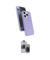 ieg™ iPhone 15 Pro Max Kılıf İz Işık Koleksiyonu - Siyah Vanessa Magic Hayalet Cam