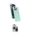 ieg™ iPhone 15 Pro Max Kılıf İz Işık Koleksiyonu - Siyah Vanessa Magic Hayalet Cam