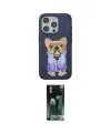 ieg™ iPhone 15 Pro Max Kılıf İz Minimal Koleksiyonu - Siyah 360 Mat Full Body Arka Koruyucu