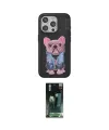 ieg™ iPhone 15 Pro Max Kılıf İz Minimal Koleksiyonu - Siyah 360 Mat Full Body Arka Koruyucu