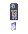 ieg™ iPhone 15 Pro Max Kılıf İz Minimal Koleksiyonu - Siyah Bilvis 5in1 3D Magic Cam Ekran Koruyucu