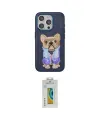ieg™ iPhone 15 Pro Max Kılıf İz Minimal Koleksiyonu - Siyah Polymer Nano Ekran Koruyucu