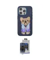 ieg™ iPhone 15 Pro Max Kılıf İz Minimal Koleksiyonu - Siyah Vanessa Magic Cam