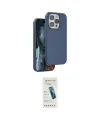 ieg™ iPhone 15 Pro Max Kılıf Kıvılcım Çizgi Serisi - Şeffaf Pasifik Cam Ekran Koruyucu
