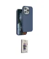 ieg™ iPhone 15 Pro Max Kılıf Kıvılcım Çizgi Serisi - Siyah Bilvis 3D Cam Ekran Koruyucu