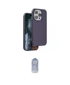 ieg™ iPhone 15 Pro Max Kılıf Kıvılcım Çizgi Serisi - Siyah Joko Magic 5D Cam