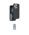 ieg™ iPhone 15 Pro Max Kılıf Kıvılcım Çizgi Serisi - Siyah Joko Magic 5D Cam