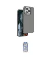 ieg™ iPhone 15 Pro Max Kılıf Kıvılcım Çizgi Serisi - Siyah Joko Magic 5D Cam
