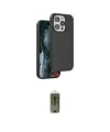 ieg™ iPhone 15 Pro Max Kılıf Kıvılcım Çizgi Serisi - Siyah Joko Magic 5D Hayalet Cam