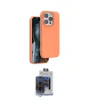 ieg™ iPhone 15 Pro Max Kılıf Kıvılcım Çizgi Serisi - Siyah Vanessa Magic Cam