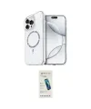 ieg™ iPhone 15 Pro Max Kılıf Kıvılcım Form Prime - Şeffaf Pasifik Cam Ekran Koruyucu