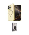 ieg™ iPhone 15 Pro Max Kılıf Kıvılcım Form Prime - Siyah Bilvis Hayalet Cam Ekran Koruyucu