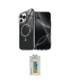 ieg™ iPhone 15 Pro Max Kılıf Kıvılcım Form Prime - Siyah Polymer Nano Ekran Koruyucu