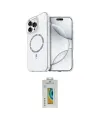 ieg™ iPhone 15 Pro Max Kılıf Kıvılcım Form Prime - Siyah Polymer Nano Ekran Koruyucu