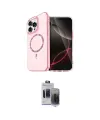 ieg™ iPhone 15 Pro Max Kılıf Kıvılcım Form Prime - Siyah Vanessa Magic Hayalet Cam