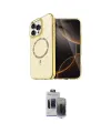 ieg™ iPhone 15 Pro Max Kılıf Kıvılcım Form Prime - Siyah Vanessa Magic Hayalet Cam