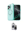 ieg™ iPhone 15 Pro Max Kılıf Kıvılcım Form Prime - Siyah Vanessa Magic Hayalet Cam