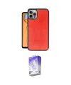 ieg™ iPhone 15 Pro Max Kılıf Kıvılcım Işık Serisi - Siyah Bilvis 5in1 3D Magic Cam Ekran Koruyucu