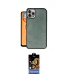 ieg™ iPhone 15 Pro Max Kılıf Kıvılcım Işık Serisi - Siyah Buffer Hayalet Cam Ekran Koruyucu
