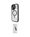 ieg™ iPhone 15 Pro Max Kılıf Kıvılcım Modern Koleksiyonu - Şeffaf Pasifik Cam Ekran Koruyucu