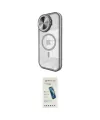 ieg™ iPhone 15 Pro Max Kılıf Kıvılcım Modern Koleksiyonu - Şeffaf Pasifik Cam Ekran Koruyucu