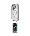 ieg™ iPhone 15 Pro Max Kılıf Kıvılcım Modern Koleksiyonu - Siyah 360 Mat Full Body Arka Koruyucu