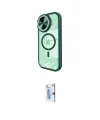 ieg™ iPhone 15 Pro Max Kılıf Kıvılcım Modern Koleksiyonu - Siyah Bilvis 0.18mm Plus Cam Ekran Koruyucu