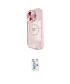 ieg™ iPhone 15 Pro Max Kılıf Kıvılcım Modern Koleksiyonu - Siyah Bilvis 0.18mm Plus Cam Ekran Koruyucu