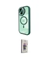 ieg™ iPhone 15 Pro Max Kılıf Kıvılcım Modern Koleksiyonu - Siyah Bilvis 3D Cam Ekran Koruyucu