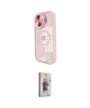 ieg™ iPhone 15 Pro Max Kılıf Kıvılcım Modern Koleksiyonu - Siyah Bilvis 3D Cam Ekran Koruyucu