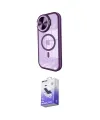 ieg™ iPhone 15 Pro Max Kılıf Kıvılcım Modern Koleksiyonu - Siyah Bilvis 5in1 5D Magic Hayalet Cam Ekran Koruyucu