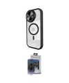 ieg™ iPhone 15 Pro Max Kılıf Kıvılcım Modern Koleksiyonu - Siyah Vanessa Magic Cam