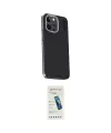 ieg™ iPhone 15 Pro Max Kılıf Kıvılcım Modern Özel Seri - Şeffaf Pasifik Cam Ekran Koruyucu