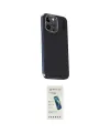 ieg™ iPhone 15 Pro Max Kılıf Kıvılcım Modern Özel Seri - Şeffaf Pasifik Cam Ekran Koruyucu
