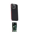 ieg™ iPhone 15 Pro Max Kılıf Kıvılcım Modern Özel Seri - Siyah 360 Mat Full Body Arka Koruyucu
