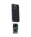 ieg™ iPhone 15 Pro Max Kılıf Kıvılcım Modern Özel Seri - Siyah 360 Mat Full Body Arka Koruyucu
