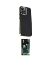 ieg™ iPhone 15 Pro Max Kılıf Kıvılcım Modern Özel Seri - Siyah 360 Mat Full Body Arka Koruyucu