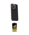 ieg™ iPhone 15 Pro Max Kılıf Kıvılcım Modern Özel Seri - Siyah Buffer Cam Ekran Koruyucu