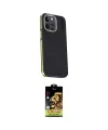ieg™ iPhone 15 Pro Max Kılıf Kıvılcım Modern Özel Seri - Siyah Buffer Cam Ekran Koruyucu