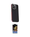 ieg™ iPhone 15 Pro Max Kılıf Kıvılcım Modern Özel Seri - Siyah Buffer Hayalet Cam Ekran Koruyucu