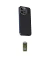 ieg™ iPhone 15 Pro Max Kılıf Kıvılcım Modern Özel Seri - Siyah Joko Magic 5D Hayalet Cam