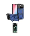 ieg™ iPhone 15 Pro Max Kılıf Kıvılcım Modern Serisi - Şeffaf 360 Full Body Arka Koruyucu