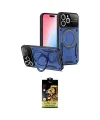 ieg™ iPhone 15 Pro Max Kılıf Kıvılcım Modern Serisi - Siyah Buffer Cam Ekran Koruyucu
