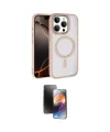 ieg™ iPhone 15 Pro Max Kılıf Kıvılcım Prime - Siyah 3D Antistatik Mat Seramik Nano Ekran Koruyucu